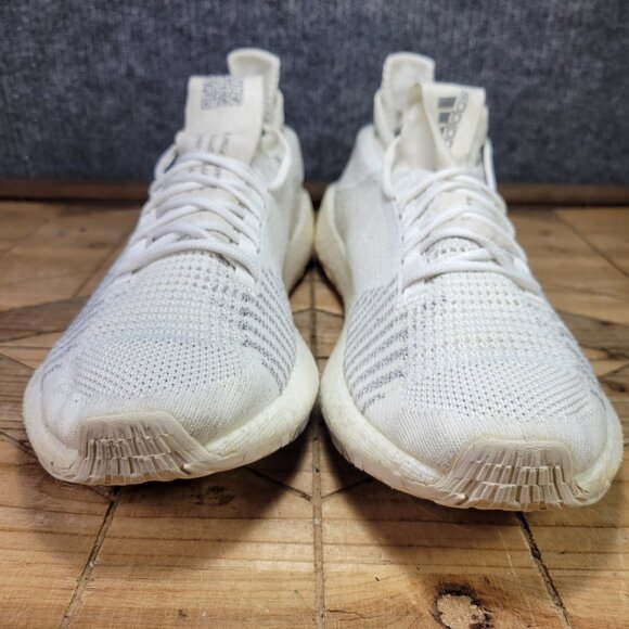 Adidas PulseBoost HD Men's Size 14 Core White Prime Knit Running Athletic Shoes - Picture 4 of 13